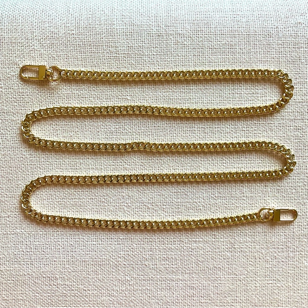 Crossbody chain gold 48” lobster swivel clasp